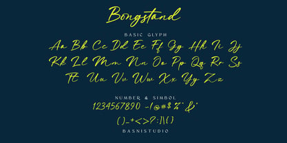 Bongstand Font Poster 6
