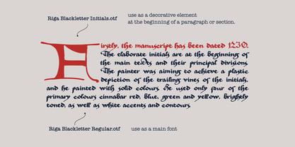 Old Riga Blackletter Font Poster 6