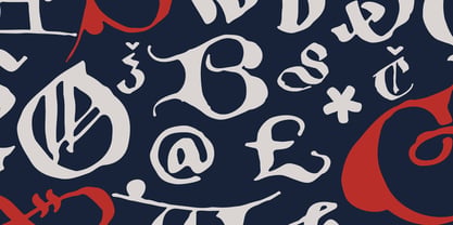 Old Riga Blackletter Font Poster 3