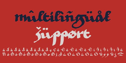 Old Riga Blackletter Font Poster 8
