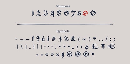 Old Riga Blackletter Font Poster 11