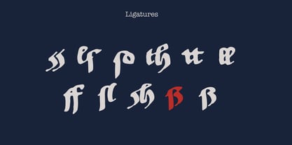 Old Riga Blackletter Font Poster 12