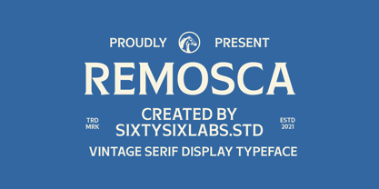 Remosca Font Poster 1