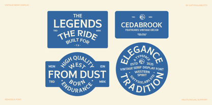 Remosca Font Poster 2