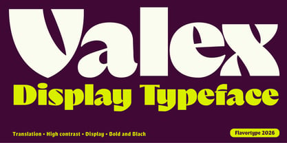Valex Font Poster 1