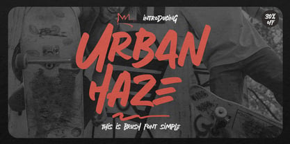 Urban Haze Font Poster 2