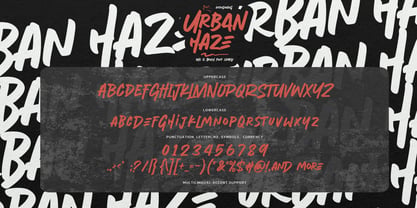 Urban Haze Font Poster 7