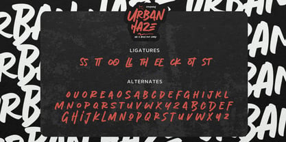 Urban Haze Font Poster 8