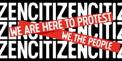 Citizen Font Poster 2