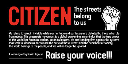 Citizen Font Poster 1