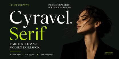 Cyravel Font Poster 1