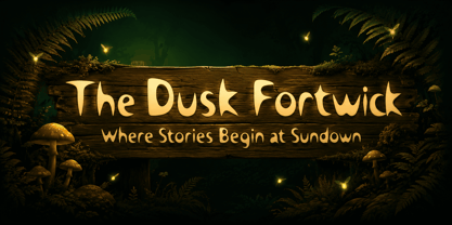 Dusk Fortwick Font Poster 2