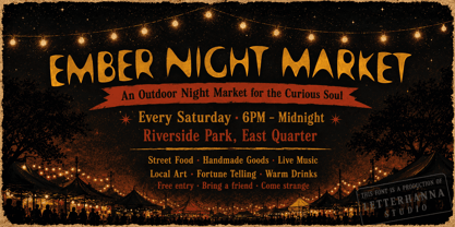 Dusk Fortwick Font Poster 6