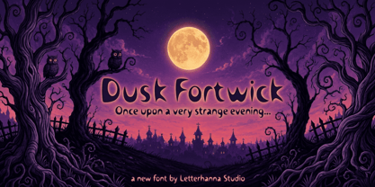 Dusk Fortwick Font Poster 1