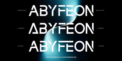 Aexiron Font Poster 4