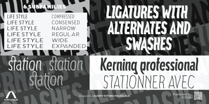 Aukim II Shape Font Poster 5