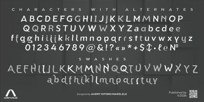 Aukim II Shape Font Poster 4