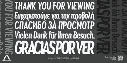 Aukim II Shape Font Poster 12