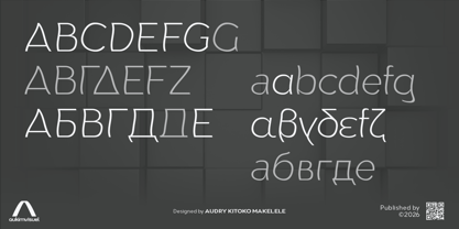 Aukim II Shape Font Poster 6