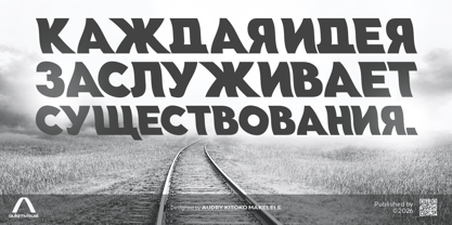 Aukim II Shape Font Poster 7