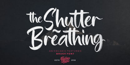 Shutter Breathing Font Poster 1
