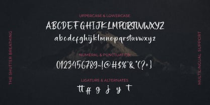 Shutter Breathing Font Poster 3