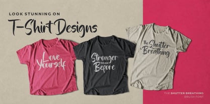 Shutter Breathing Font Poster 8