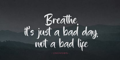 Shutter Breathing Font Poster 2