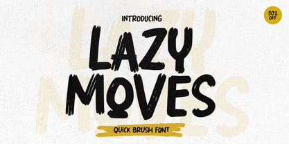 Lazy Moves Font Poster 2