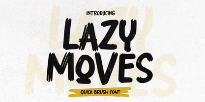Lazy Moves Font Poster 1
