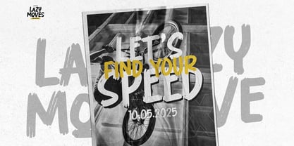 Lazy Moves Font Poster 5