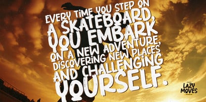 Lazy Moves Font Poster 4