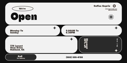 Gaprio Display Font Poster 4
