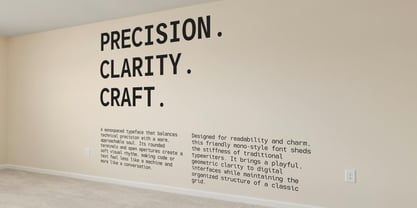 Glamure Mono Font Poster 6