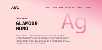 Glamure Mono Font Poster 8