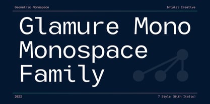 Glamure Mono Font Poster 1