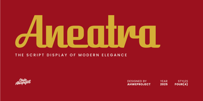Aneatra Font Poster 1