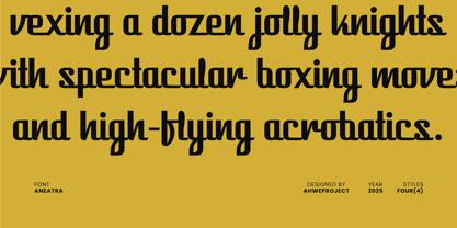 Aneatra Font Poster 5