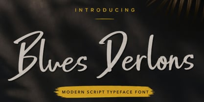 Blues Derlons Font Poster 1