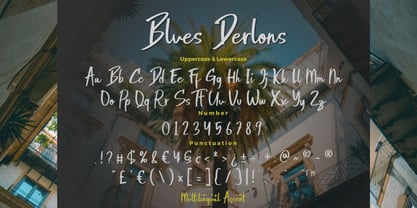 Blues Derlons Font Poster 7