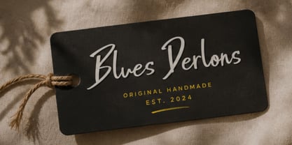 Blues Derlons Font Poster 2