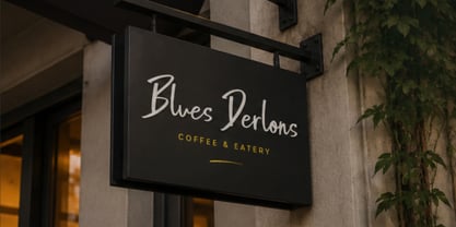 Blues Derlons Font Poster 3