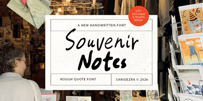 Souvenir Notes Font Poster 1