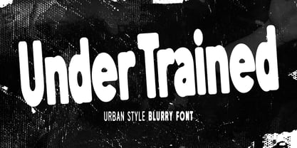 Under Trained Font Poster 1