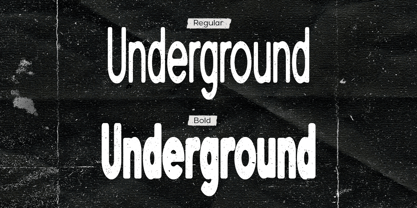 Under Trained Font Poster 2