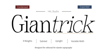 Giantrick Font Poster 1