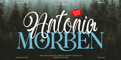 Antonia Morben Font Poster 1