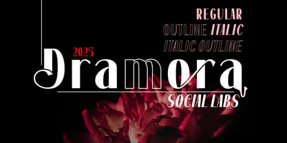 Dramora Font Poster 1