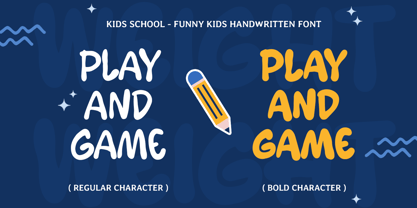 Kids School Font Poster 9