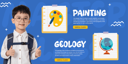 Kids School Font Poster 6